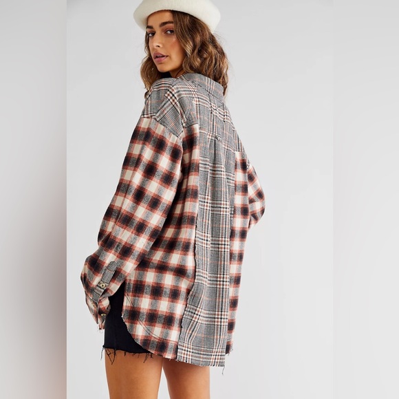 We The Free Tops - Free People Wildfire Plaid Top
